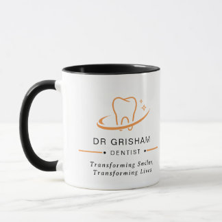 Tasse de café personnalisée avec logo de dentiste
