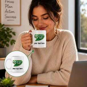 Tasse de café personnalisée avec photo, logo et te