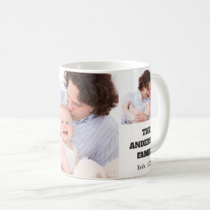Tasse de café personnalisée de collage de photo 