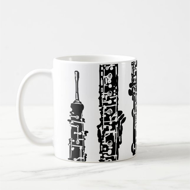 Tasse de café personnalisée de hautbois (Gauche)