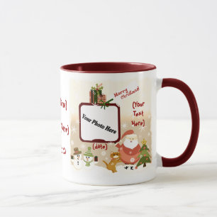 Tasse de café personnalisée de photo de Noël