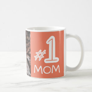 Tasse de café personnalisée de rose de pêche de