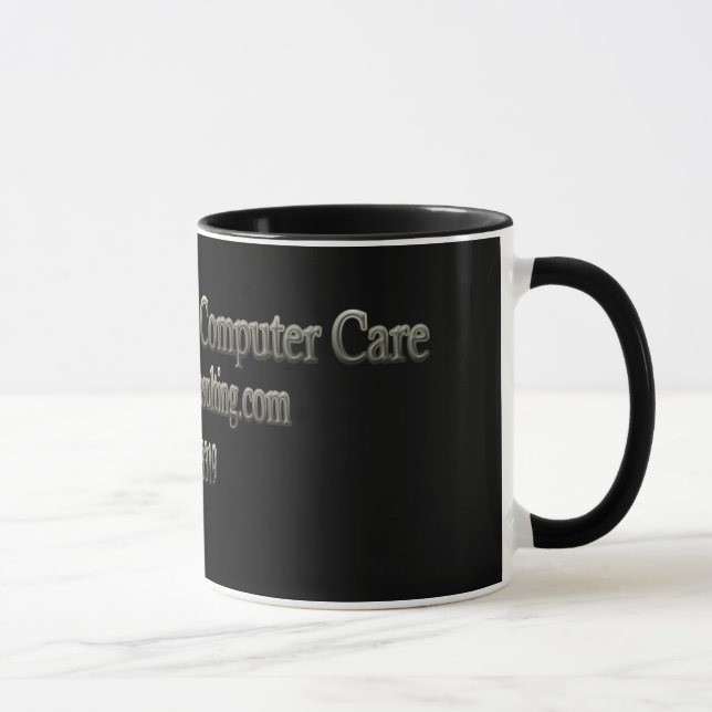 Tasse de café personnalisée de soin d'ordinateur (Droite)