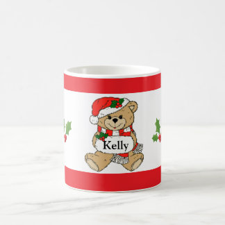 Tasse de café personnalisée d'ours de Noël de Père