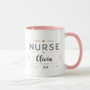 Tasse de café personnalisée fleur de naissance inf
