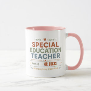 Tasse de café personnalisée pour enseignant en édu