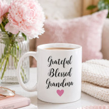 Tasse de café personnalisée pour grand-mère reconn