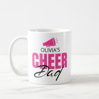 Tasse de café personnalisée pour papa cheerleader