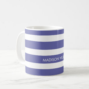 Tasse de café personnalisée rayée