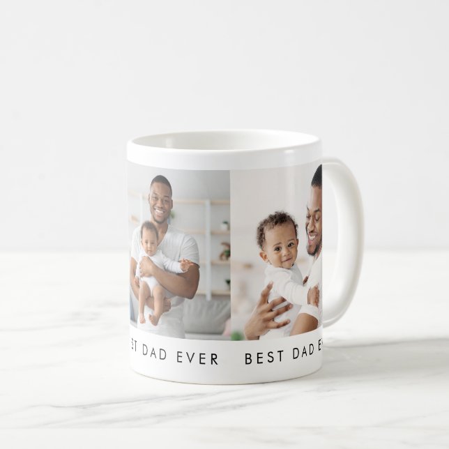 Tasse de café photo 3 Meilleur Papa Moderne (Devant droit)