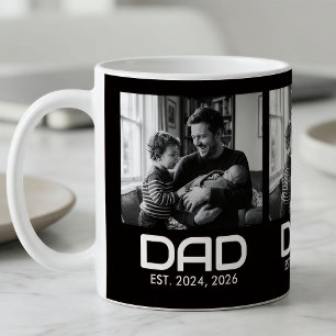 Tasse de café photo noir gras 3 établie par papa
