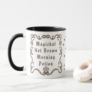 Tasse de café Potions matinales magiques de brun c