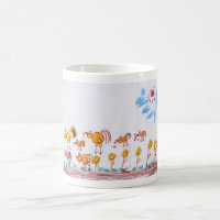 TASSE de CAFÉ "poulets" par la 2ème niveleuse mA