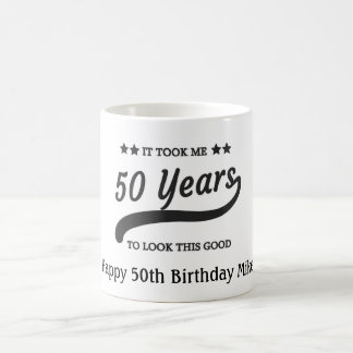 Tasse de café pour 50 ans de naissance