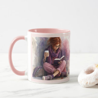 Tasse de café pour amoureux de livres confortable