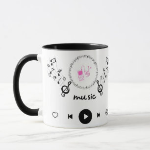 Tasse de café pour amoureux de musique