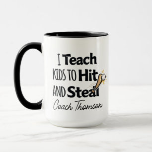 Tasse de café pour entraîneur de baseball, cadeau 