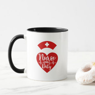 Tasse de café pour infirmière mignonne équipe de