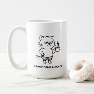 Tasse de café pour introverti Boire en paix Mug Ch