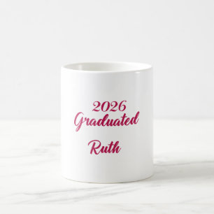 Tasse de café pour la remise de diplôme 2026 Per