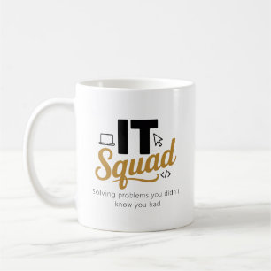 Tasse de café pour l'équipe informatique personnal