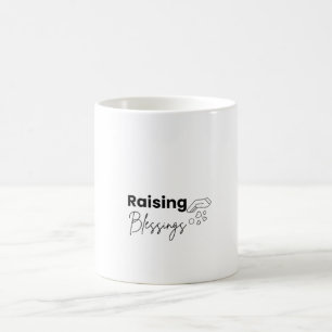 Tasse de café pour maman chrétienne Raising Blessi