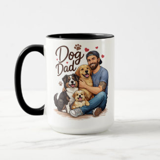 Tasse de café pour papa de chien - Tasse parfaite 