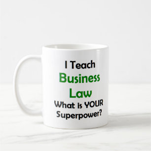 tasse de café pour professeur de droit des affaire