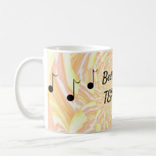 Tasse de café pour professeur de musique aux ondul