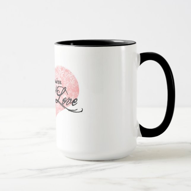 Tasse de café radicale d'amour de Danielle et de (Droite)