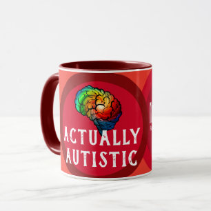Tasse de café rebelle en fait autiste de