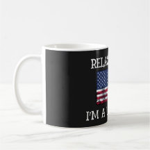 Tasse de café Relax Gringo Je suis un citoyen amér