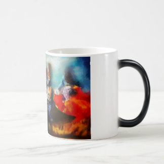 Tasse de café rêveuse d'art de danseur