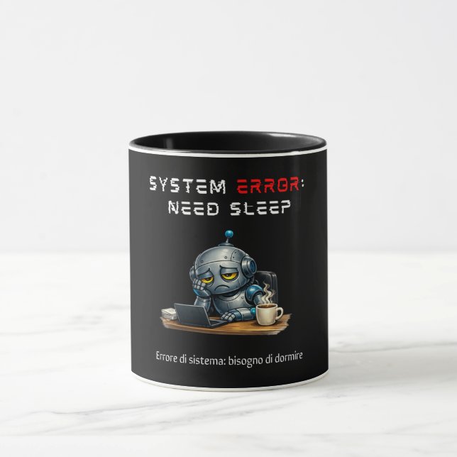 Tasse de café Robot Drôle (Centre)