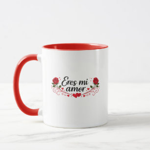 Tasse de café romantique espagnole 'Eres Mi Amor'