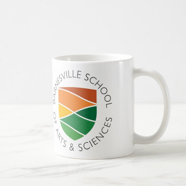 Tasse de café ronde de logo - 11 onces (Droite)