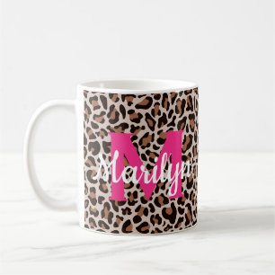 Tasse de café rose chaud personnalisée avec impres