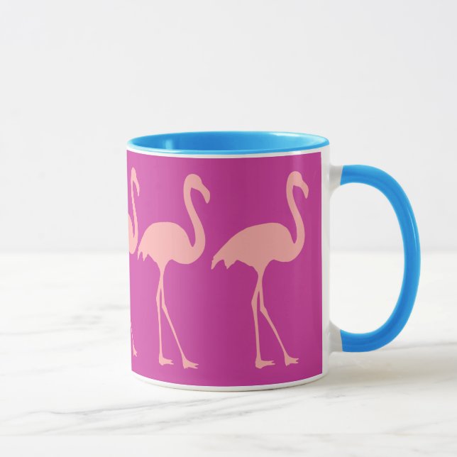 Tasse de café rose de corail de conception (Droite)