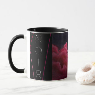 Tasse de café rose de matière
