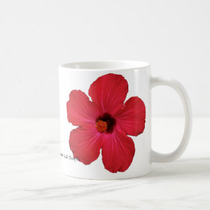 Tasse de café rouge de ketmie