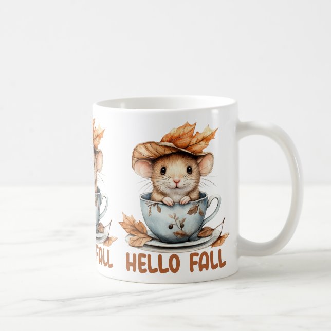 Tasse de café Souris d'Automne (Droite)
