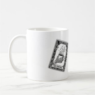 Tasse de café squelette drôle carte de tarot de la