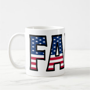 Tasse de café style USA Fabio Nom Prénom