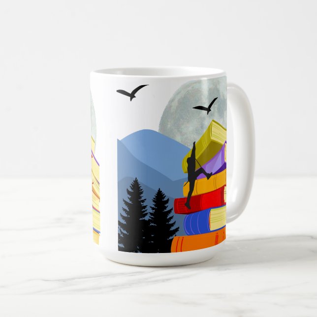 Tasse de café sur l'alphabétisation (Devant droit)