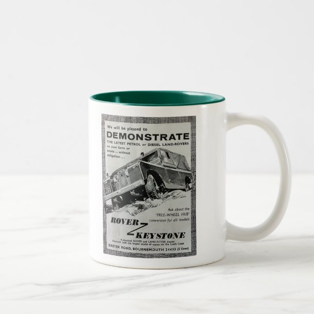 Tasse de café trapézoïdale d'annonce de Rover (Droit)