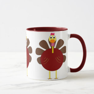Tasse de café triple de thanksgiving de la Turqui