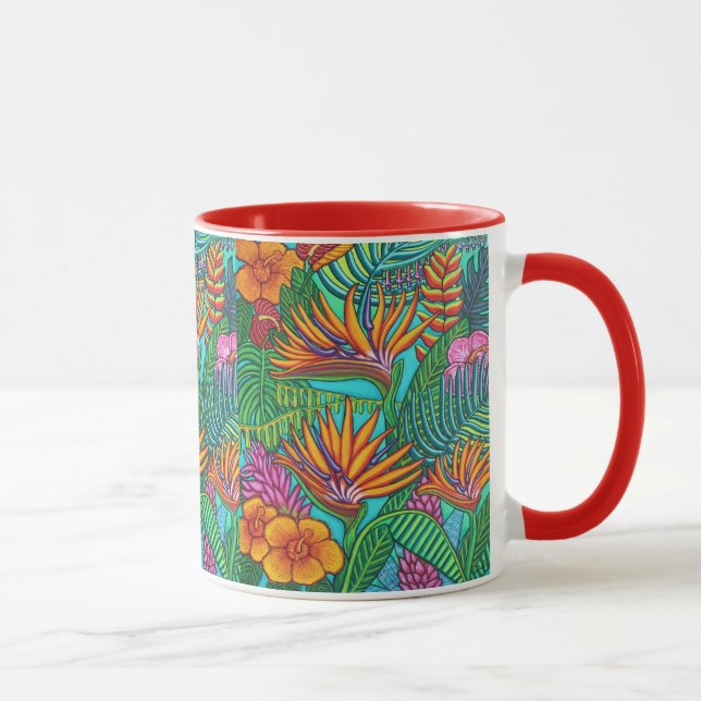 Tasse de café tropicale de gemmes (Droite)
