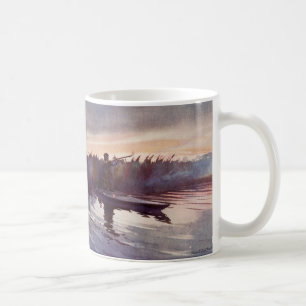 Tasse de café vintage d'arme à feu de sportif de