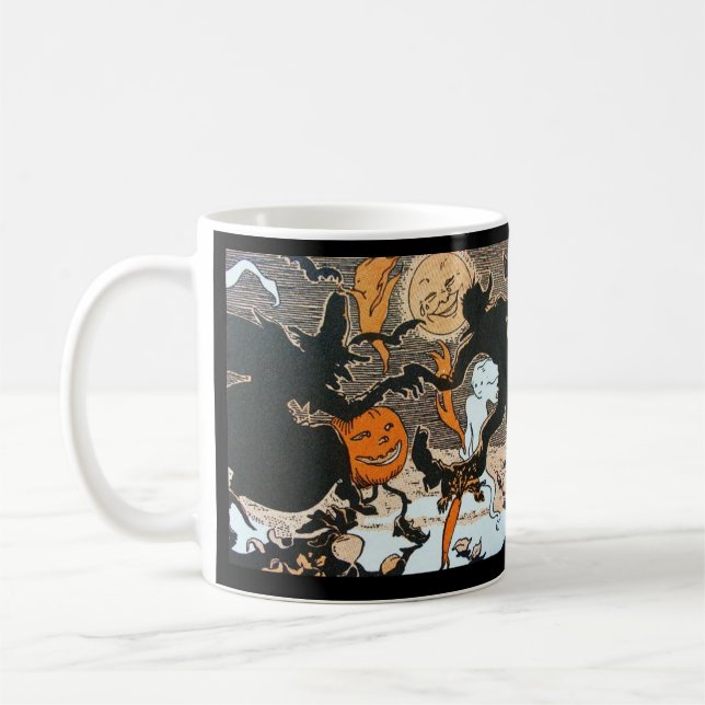Tasse de café vintage de Halloween (Gauche)