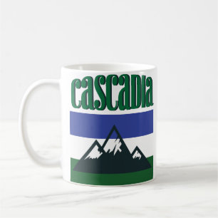 Tasse de café vintage du drapeau PNW de Cascadia